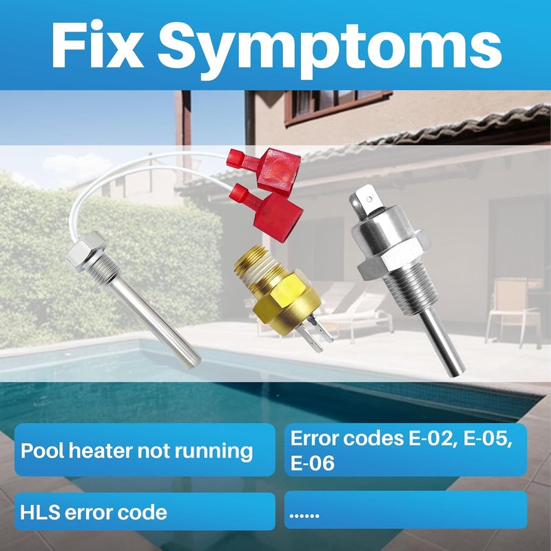 Idelen Stack Flue Sensor and Heater Thermistor and High Limit Switch Compatible with pentair Max-E-Therm 200 250 333 400 and masterTemp 125 175 200 250 250HD 300 400 400HD Pool and Spa Heaters - Image 3